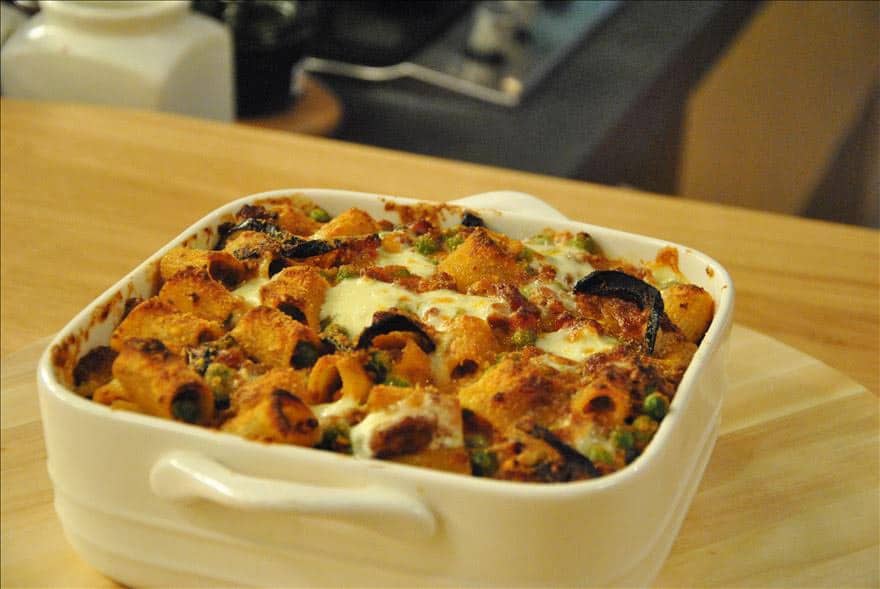 Pasta al forno ricca